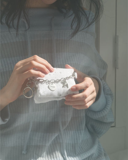 Cozing Star Chain wallet_white