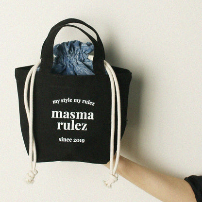 Masmarulez Canvas Tote Bag+String Pouch