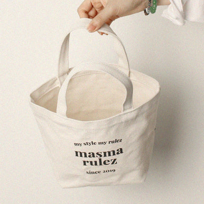 Masmarulez Canvas Tote Bag+String Pouch