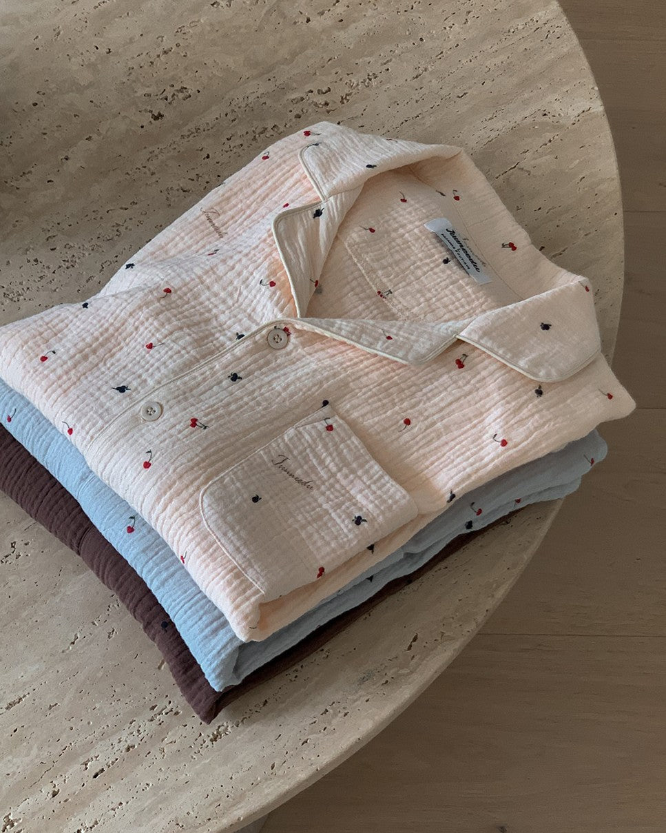 Juuneedu J'eu Cherry Long Sleeves Pajamas Set (3色) 長袖睡衣套裝