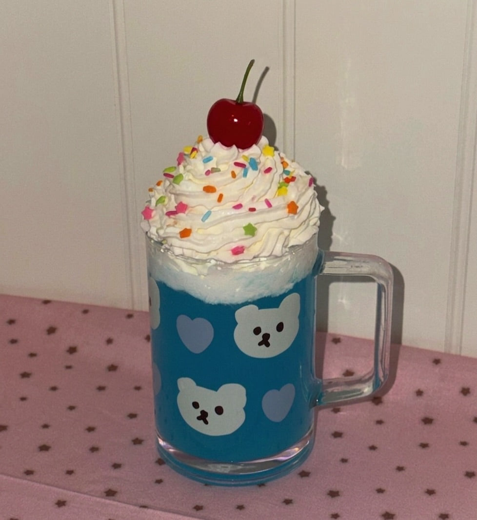 Mazzzzy Muffin Pattern Glass 玻璃杯附杯蓋