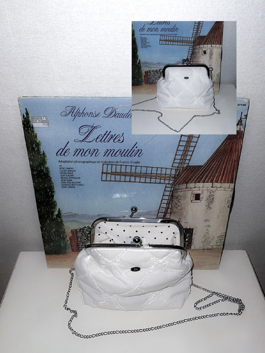 Peakdrawing Medium knitting pure ribbon frame bag