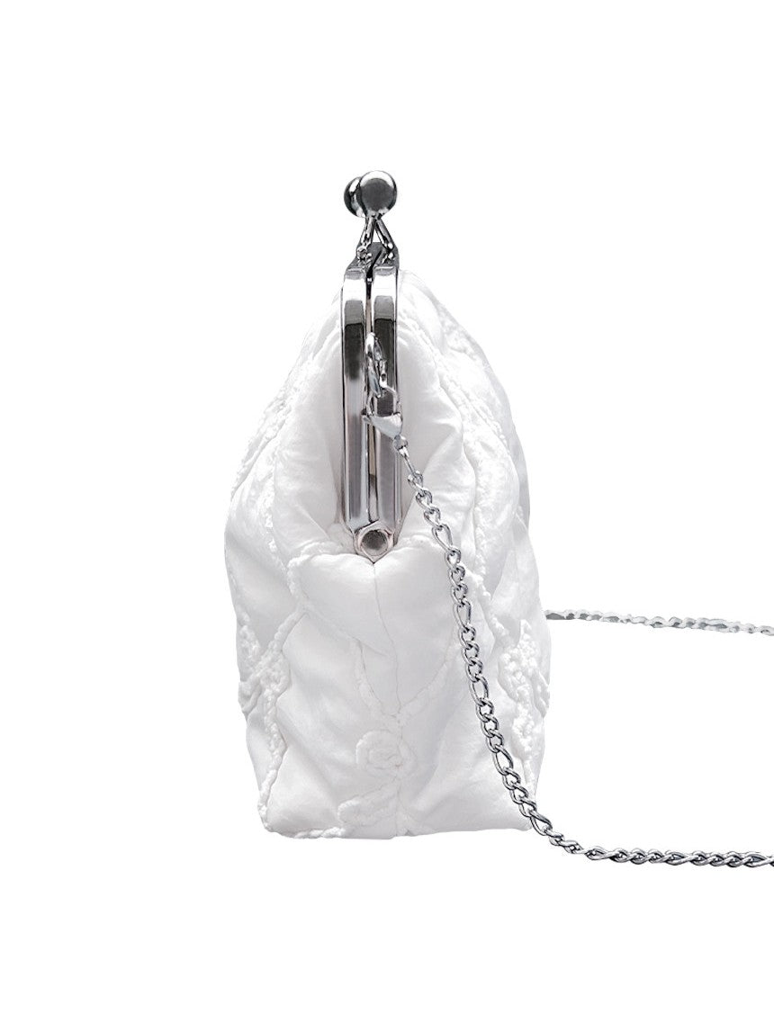 Peakdrawing [M] Knitting pure ribbon frame bag