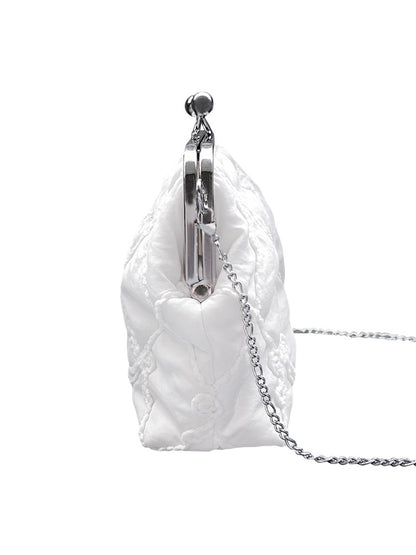Peakdrawing [M] Knitting pure ribbon frame bag
