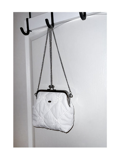 Peakdrawing [M] Knitting pure ribbon frame bag