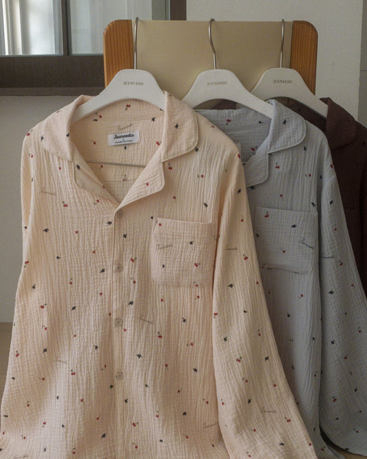 Juuneedu J'eu Cherry Long Sleeves Pajamas Set (3色) 長袖睡衣套裝