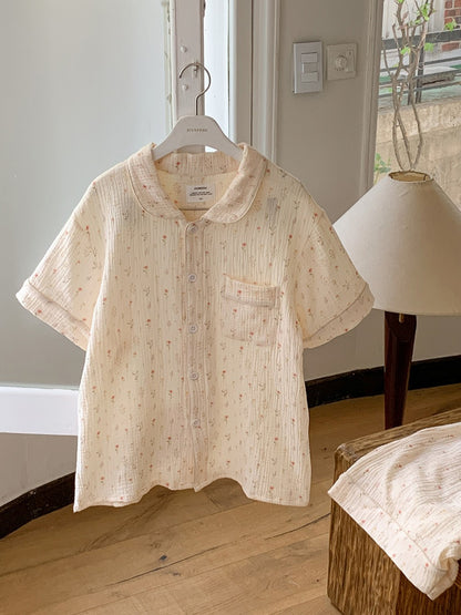 【買2套減$20✨】Juuneedu [Flower 7 Days] Cotton Short Sleeves Pajamas Set (7色) 短袖睡衣套裝