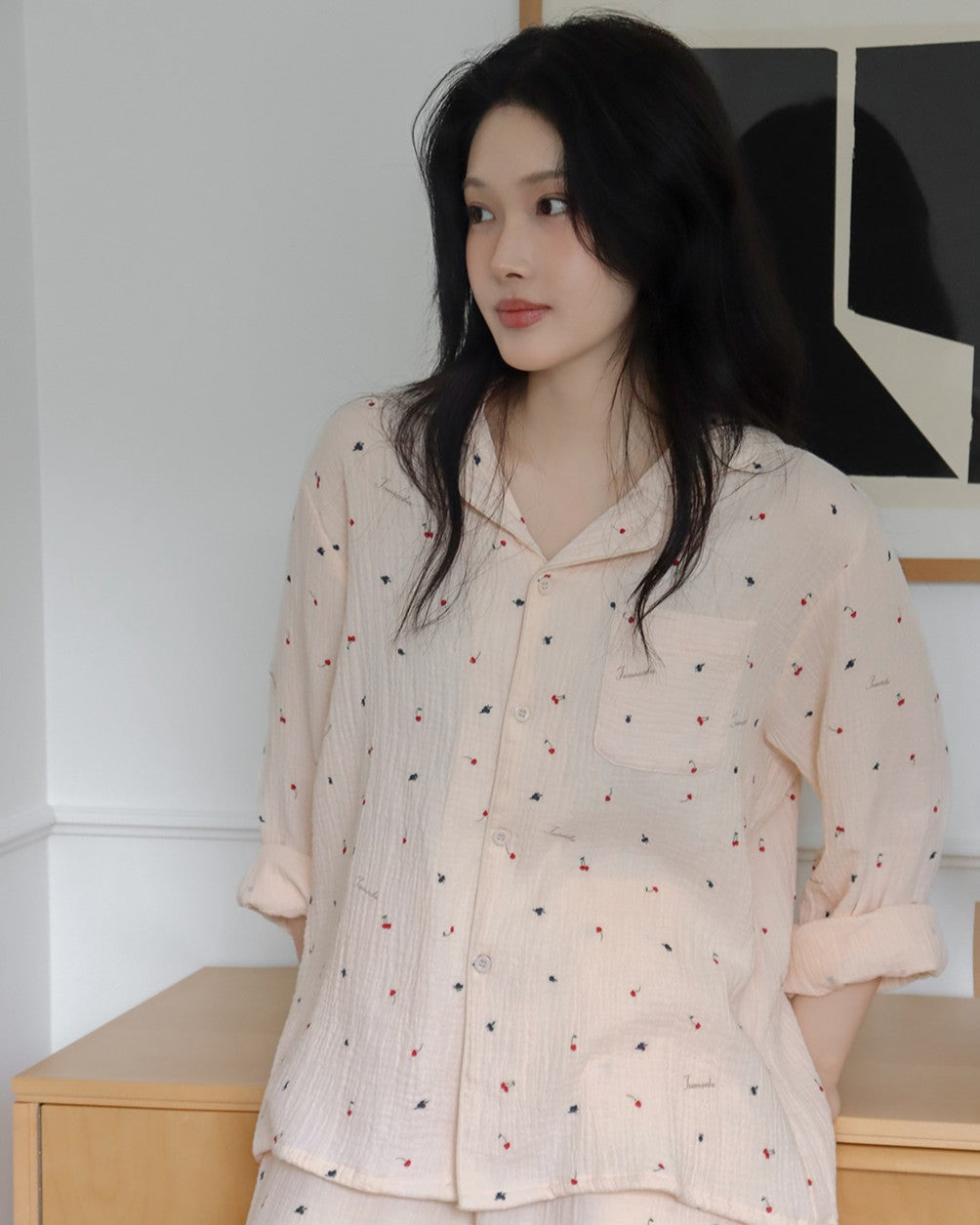 Juuneedu J'eu Cherry Long Sleeves Pajamas Set (3色) 長袖睡衣套裝