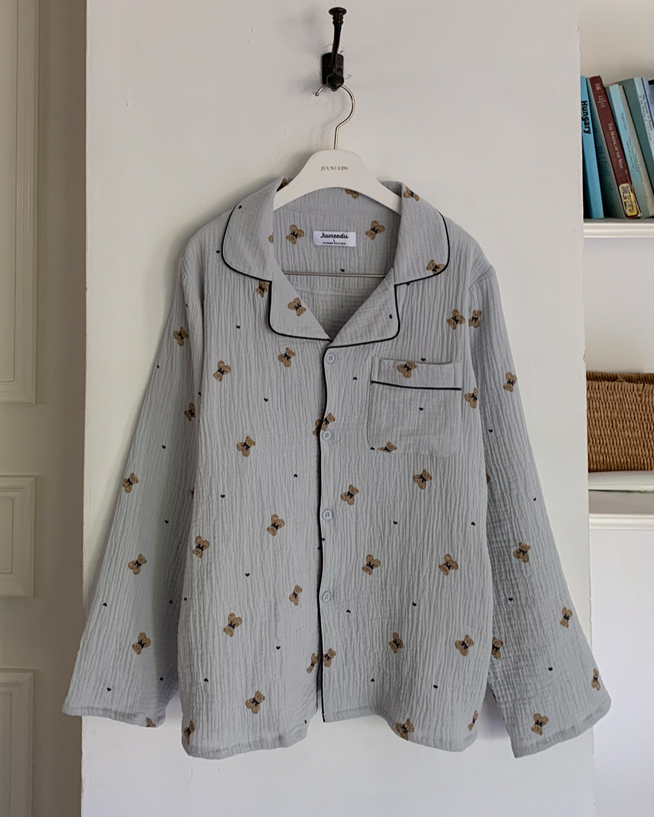 Juuneedu Mandy Bear Long Sleeves Pajamas (3色) 長袖睡衣