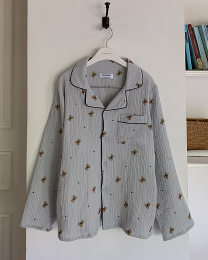 Juuneedu Mandy Bear Long Sleeves Pajamas (3色) 長袖睡衣