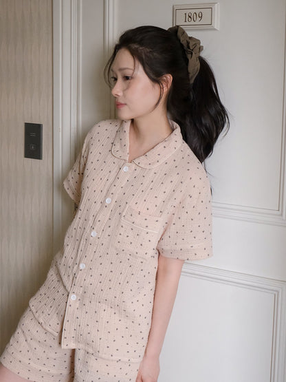 【買2套減$20✨】Juuneedu [Flower 7 Days] Cotton Short Sleeves Pajamas Set (7色) 短袖睡衣套裝