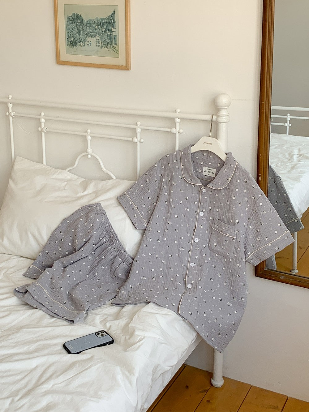 【買2套減$20✨】Juuneedu [Flower 7 Days] Cotton Short Sleeves Pajamas Set (7色) 短袖睡衣套裝
