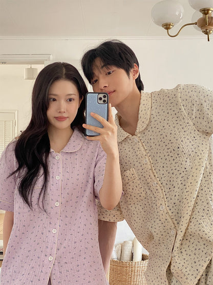 【買2套減$20✨】Juuneedu [Flower 7 Days] Cotton Short Sleeves Pajamas Set (7色) 短袖睡衣套裝