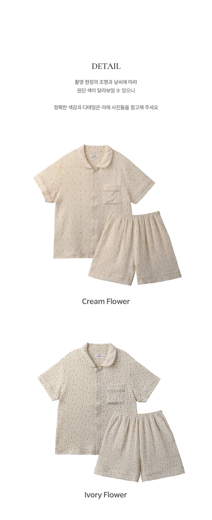 【買2套減$20✨】Juuneedu [Flower 7 Days] Cotton Short Sleeves Pajamas Set (7色) 短袖睡衣套裝