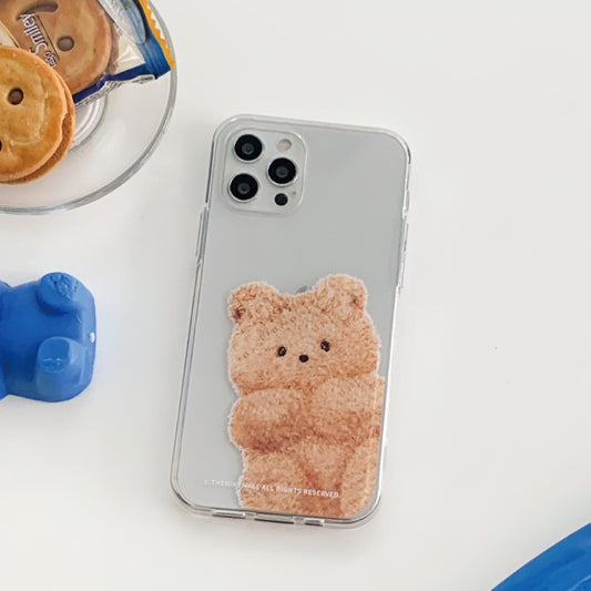 Kkakkung Baby Teddy Gummy Phone Case (Clear/Tank Clear 透明/透明Tank款)