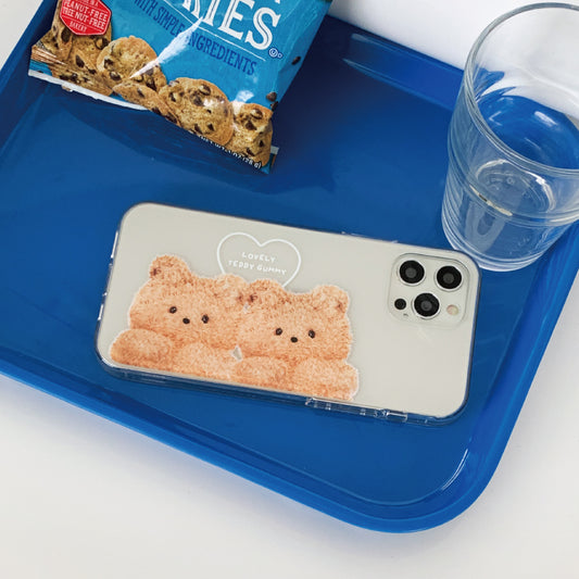 Lovely Teddy Gummy Friends Phone Case (Clear/Tank Clear 透明/透明Tank款)