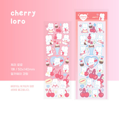 Floro Studio Cherry Loro Sticker