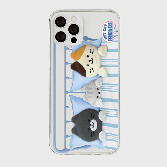 Good Night Hey Cat Phone Case (Clear/Tank Clear 透明/透明Tank款)