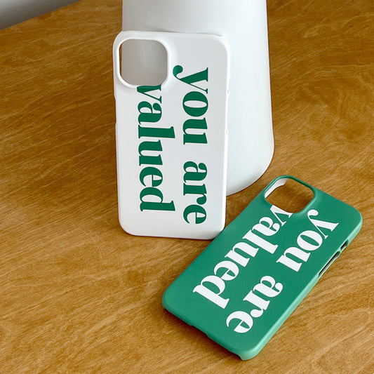 Valued Green Lettering Phonecase (Hard 普通硬殼)