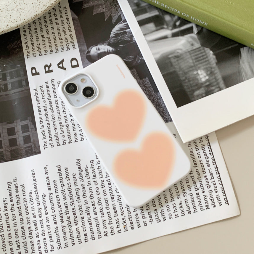 Pastel Big Heart Gradation Phone Case (Hard 普通硬殼) (4色)