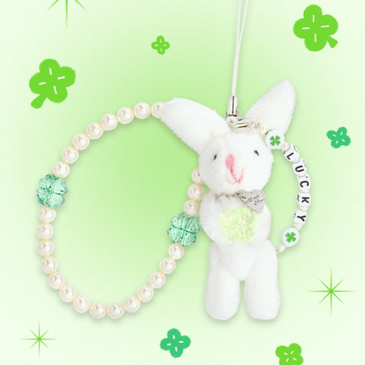Almost Blue Lucky Bunny Strap Charm