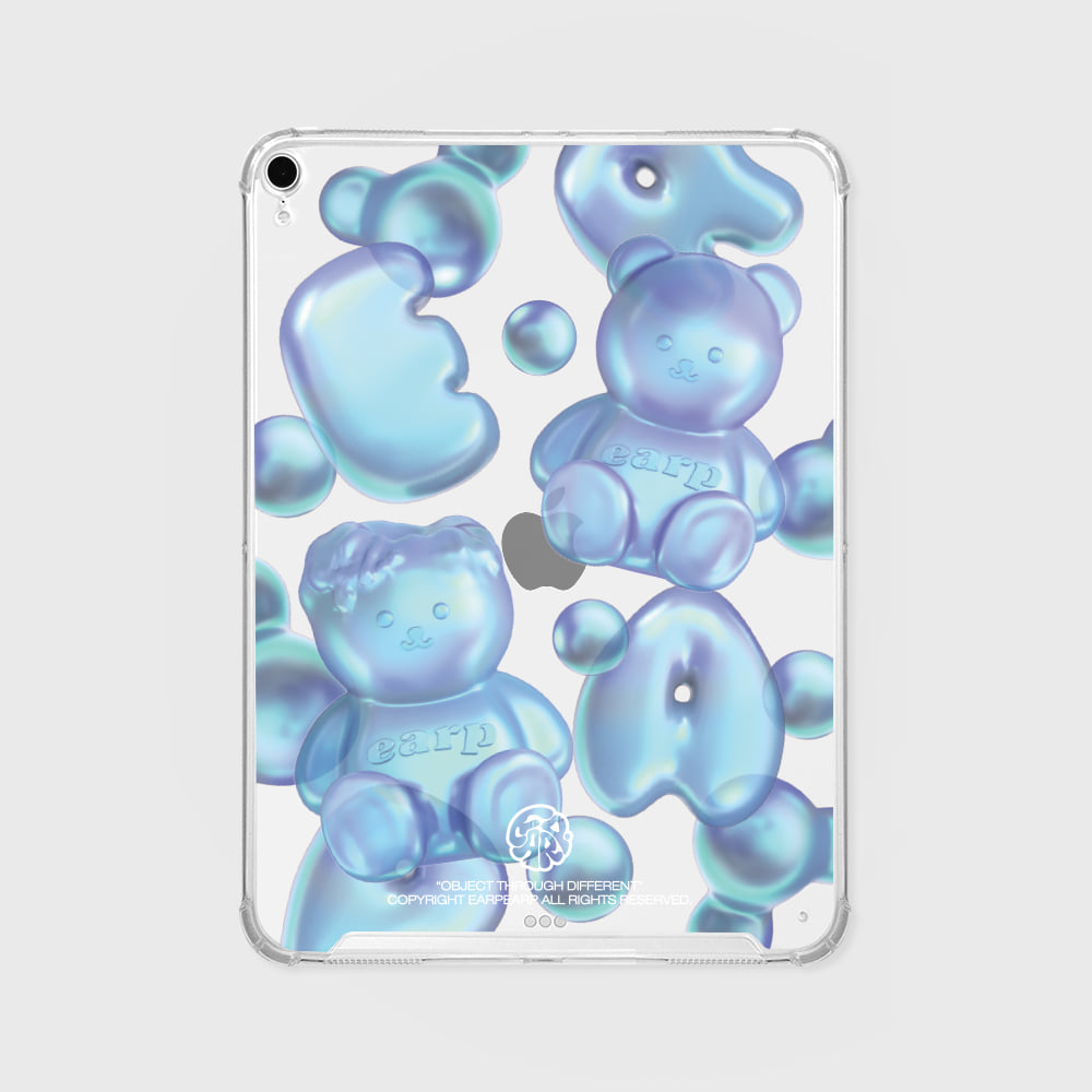 COVY BUBBLE WORLD-BLUE Ipad Clear Case