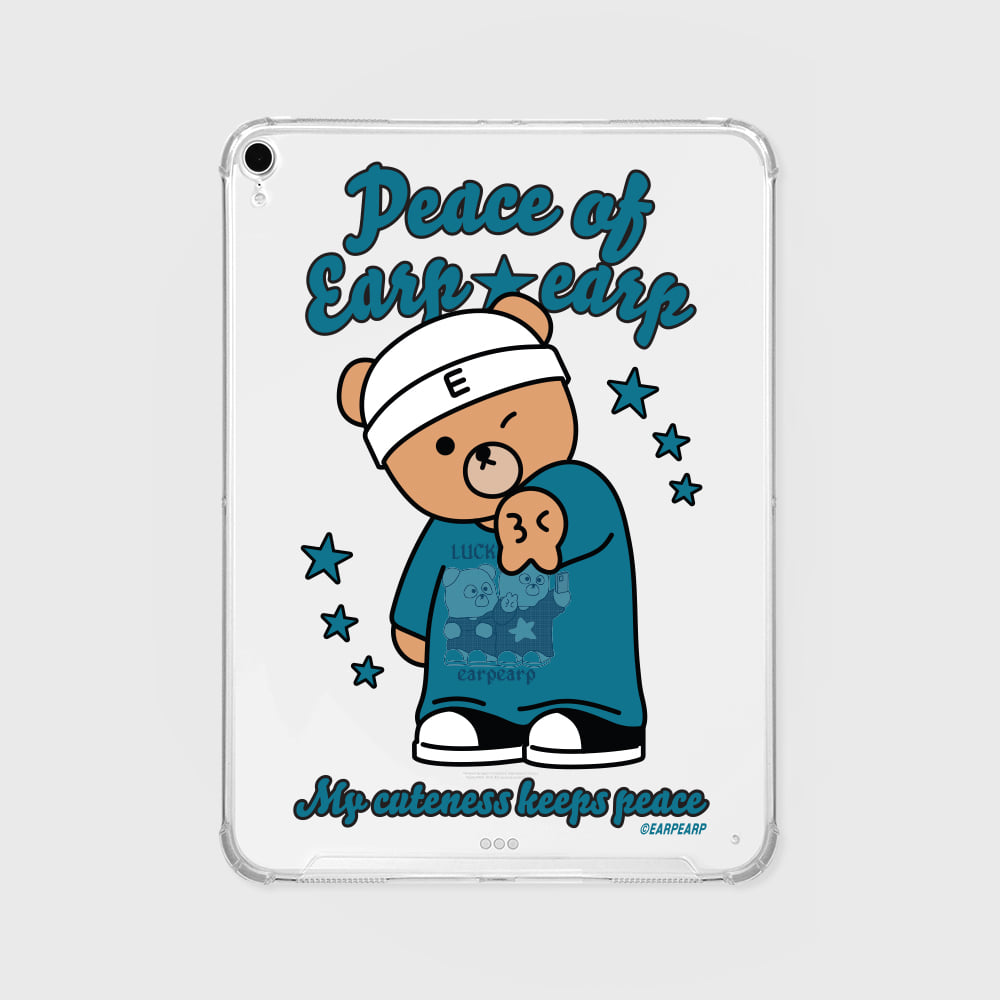 PEACE TOBI IPAD CLEAR CASE