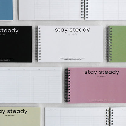 Be On D Stay Steady Study Planner Ver.2 (6 Months) (6色)