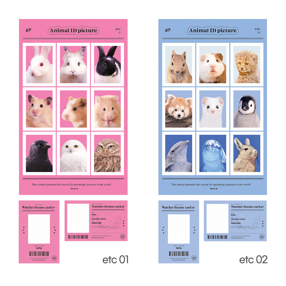 Be On D Animal Lover Sticker (+ID card)