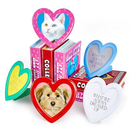 Thence Magnet Stand Photo Frame_Heart_Red
