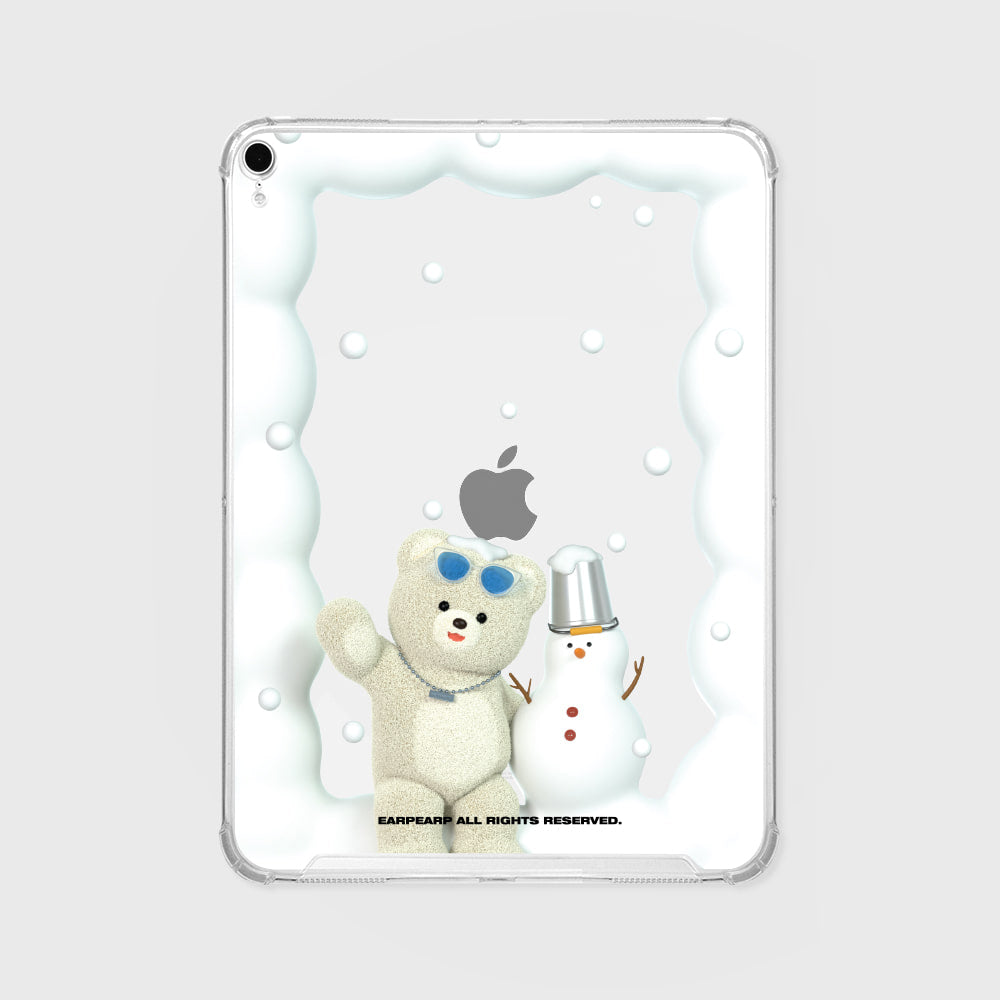 CUNI AND SNOWMAN Ipad Clear Case