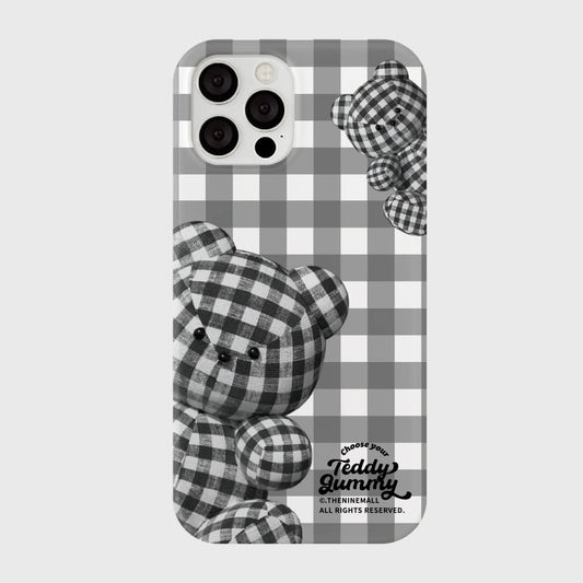 Check Gingham Gummy Phone Case (Hard 普通硬殼)