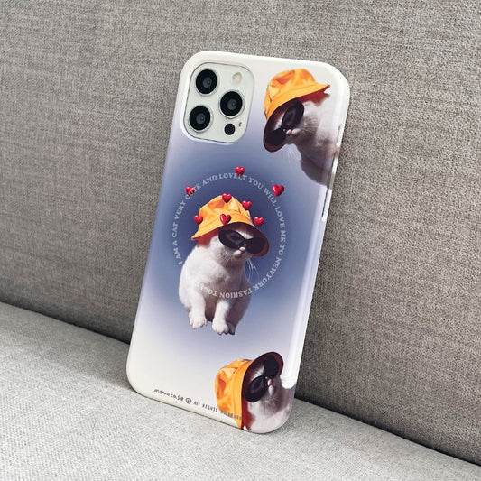 442 Yellow Cat Phone Case (Hard 普通硬殼)