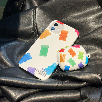 Pattern Jelly Gummy Phone Case (Hard 普通硬殼) (2色)