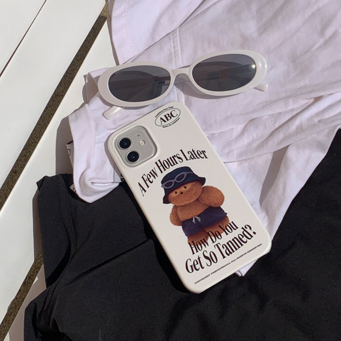 Tanning Teddy Phone Case (Hard 普通硬殼) (2色)