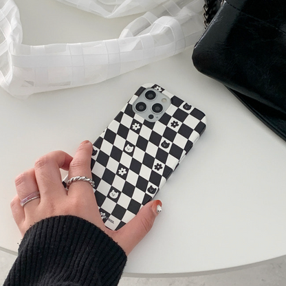 Gummy Wave Checkerboard Phone Case (Hard 普通硬殼) (2色)