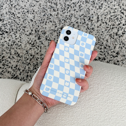 Gummy Wave Checkerboard Phone Case (Hard 普通硬殼) (2色)