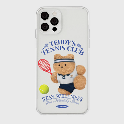 Tennis Teddy Club Phone Case (Clear/Tank Clear 透明/透明Tank款)