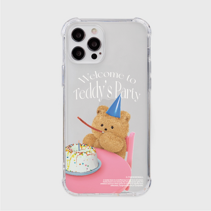 Welcome Party Teddy Phone Case (Clear/Tank Clear 透明/透明Tank款)