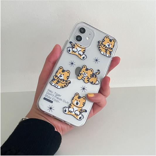 Pattern Hey Tiger Phone Case (Clear/Tank Clear 透明/透明Tank款)