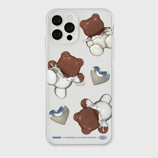 Heart Chocolate Gummy Phone Case (Clear/Tank Clear 透明/透明Tank款)