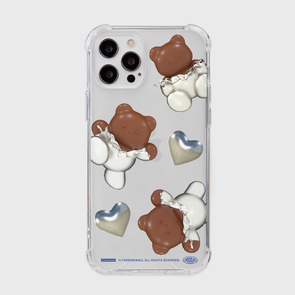 Heart Chocolate Gummy Phone Case (Clear/Tank Clear 透明/透明Tank款)