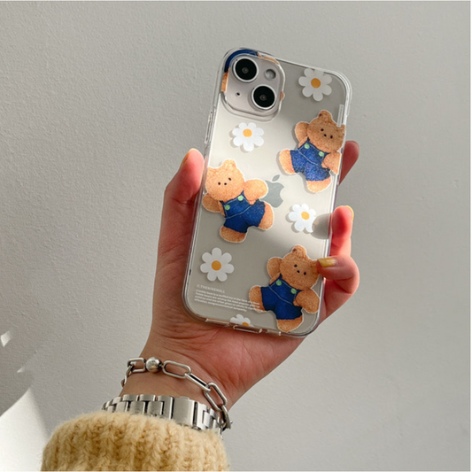 Pattern Daisy Gummy Phone Case (Clear/Tank Clear 透明/透明Tank款)