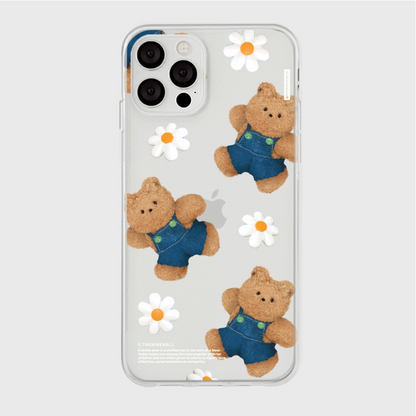 Pattern Daisy Gummy Phone Case (Clear/Tank Clear 透明/透明Tank款)