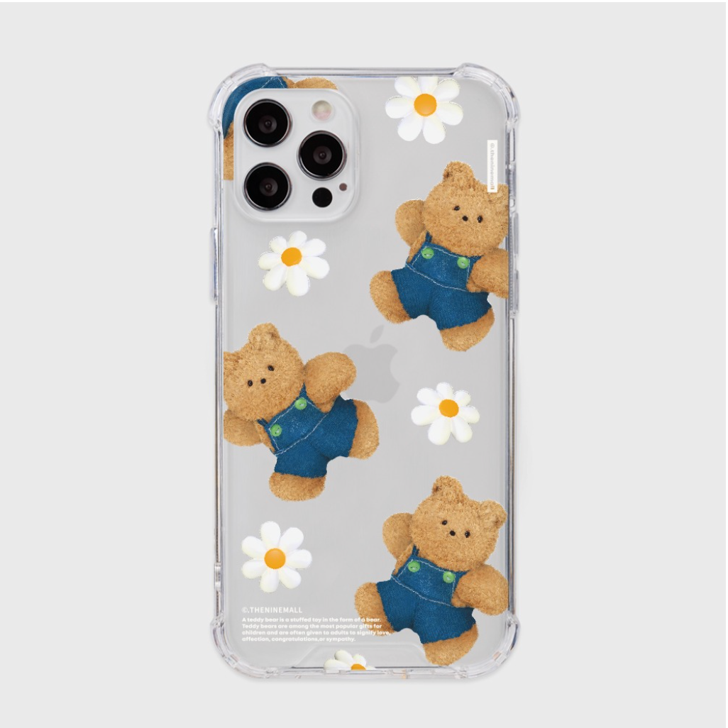 Pattern Daisy Gummy Phone Case (Clear/Tank Clear 透明/透明Tank款)