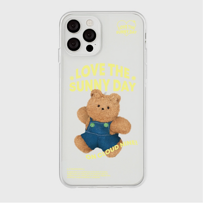 Blue Sky Teddy Gummy Phone Case (Clear/Tank Clear 透明/透明Tank款)