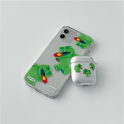 Pattern Sunglasses Raptor Phone Case (Clear/Tank Clear 透明/透明Tank款)