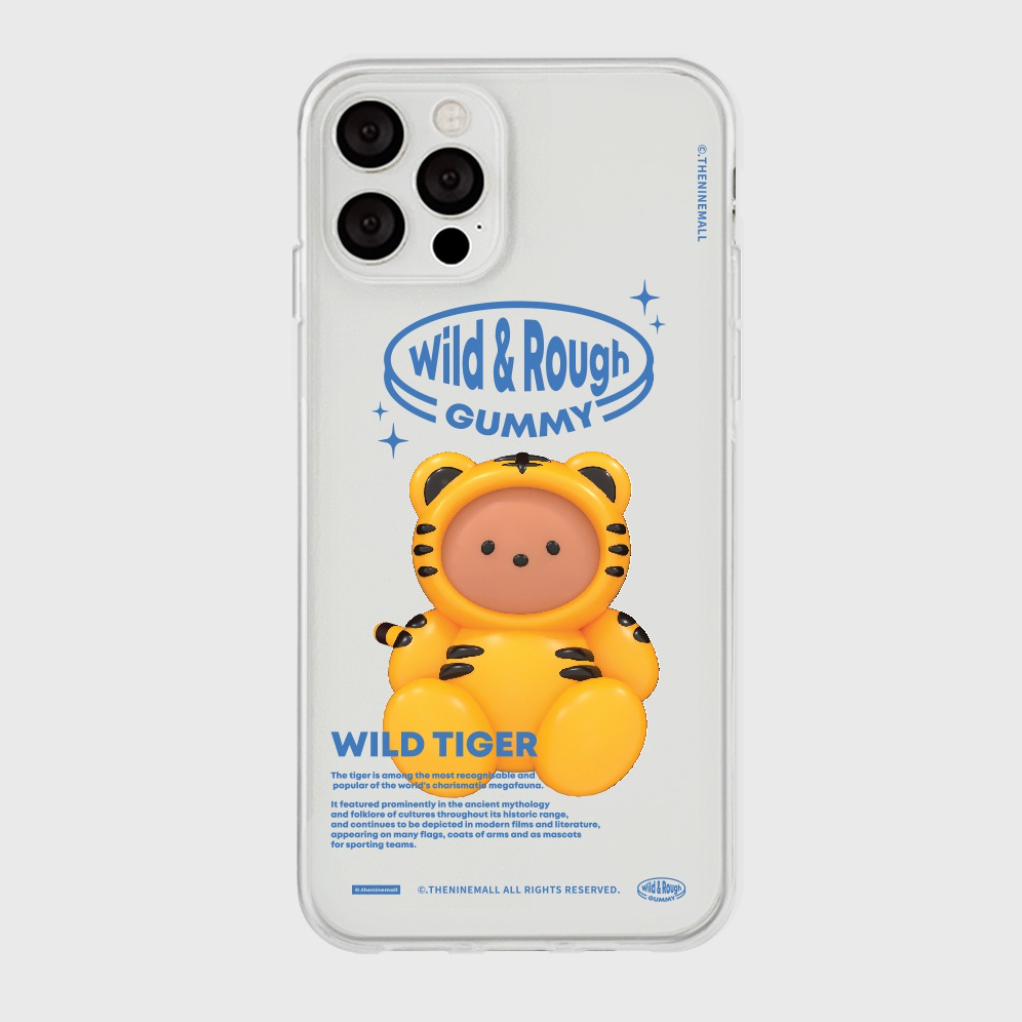 Tiger Gummy Phone Case (Clear/Tank Clear 透明/透明Tank款)