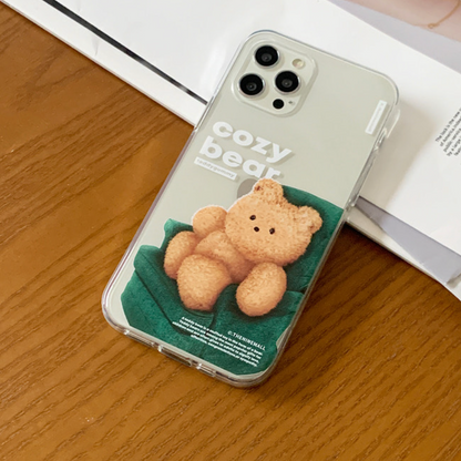 Cozy Bear Phone Case (Clear/Tank Clear 透明/透明Tank款)