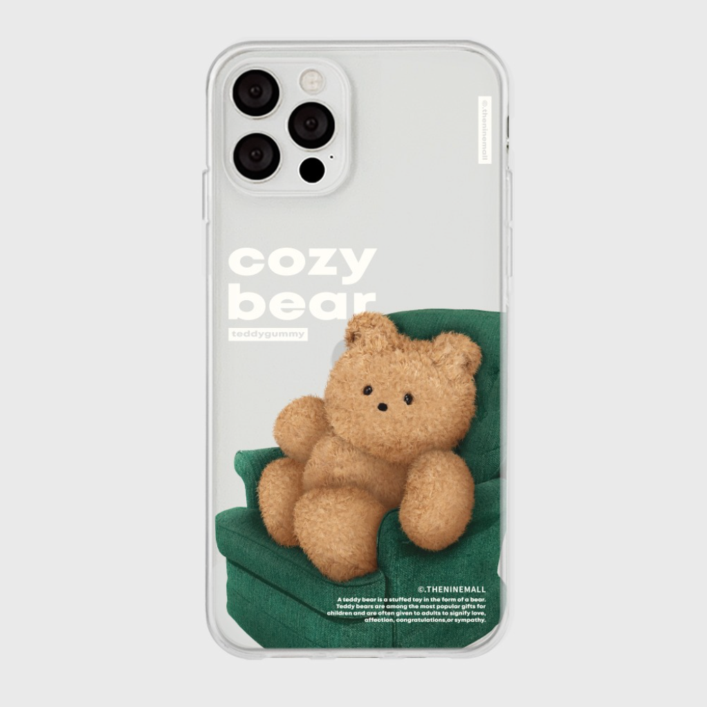 Cozy Bear Phone Case (Clear/Tank Clear 透明/透明Tank款)